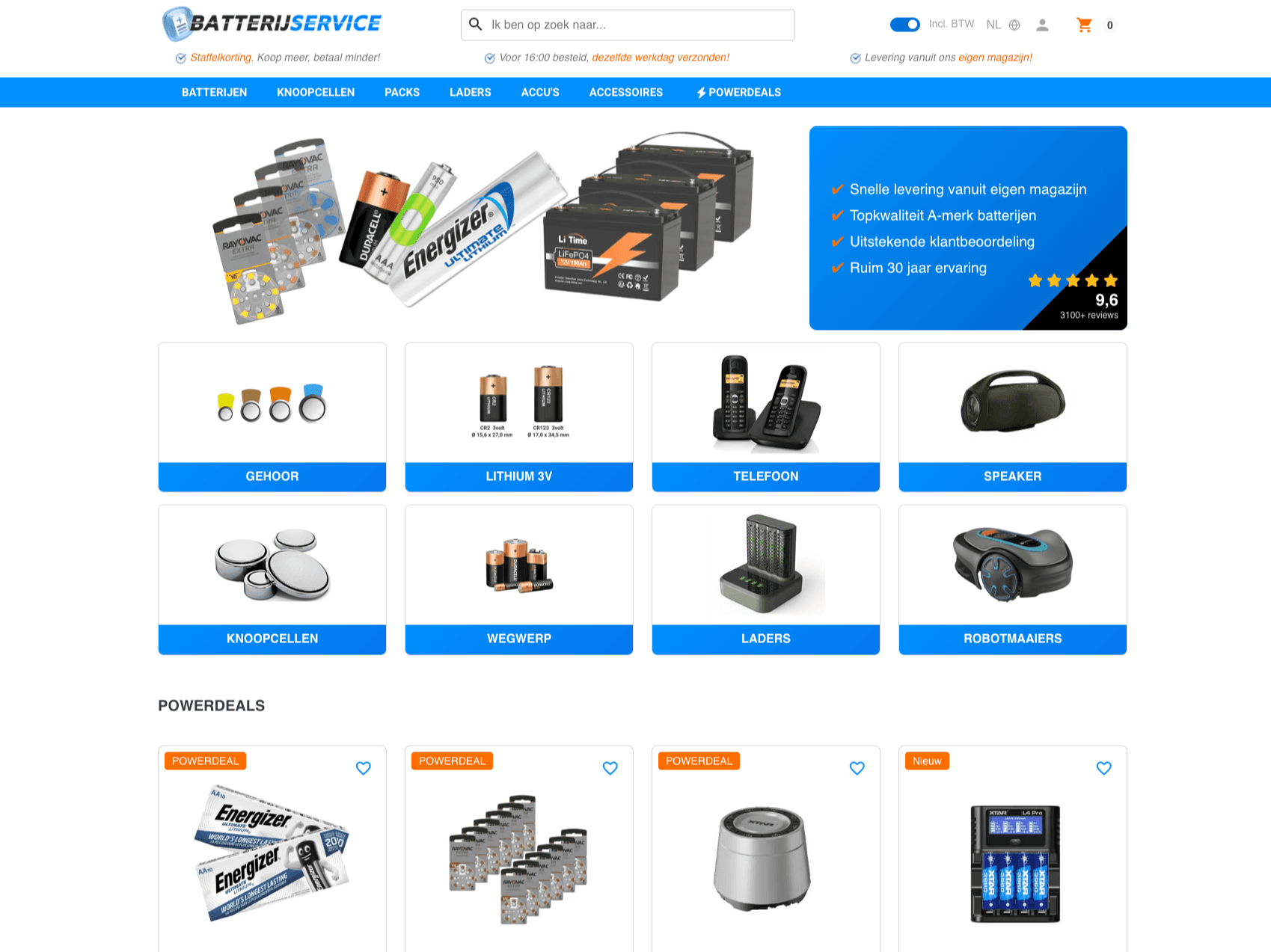 Batterijservice.nl – Van hosting tot PrestaShop 9