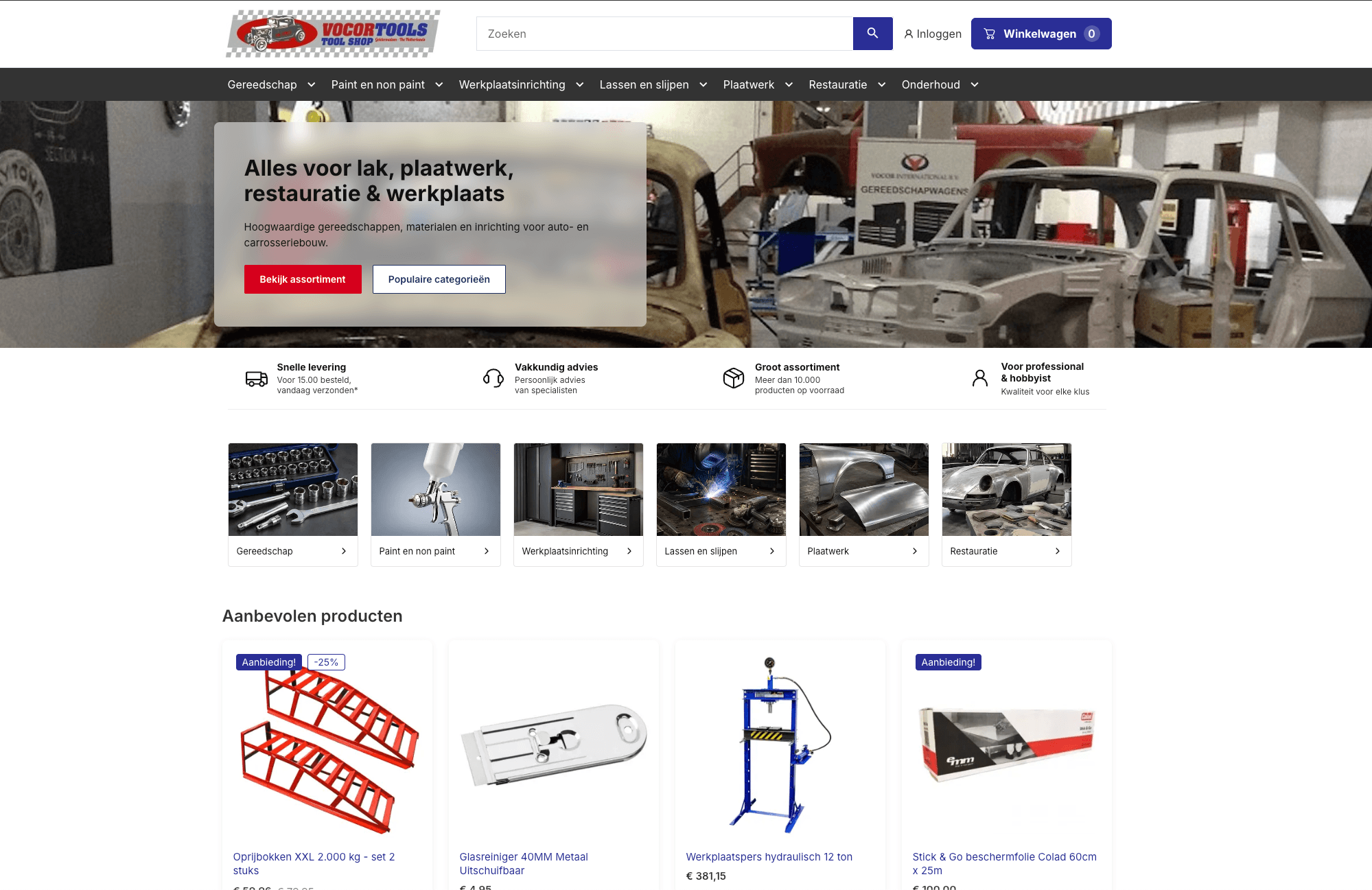 Vocor Tools B.V. – Een vernieuwde webshop, van uitstraling tot techniek