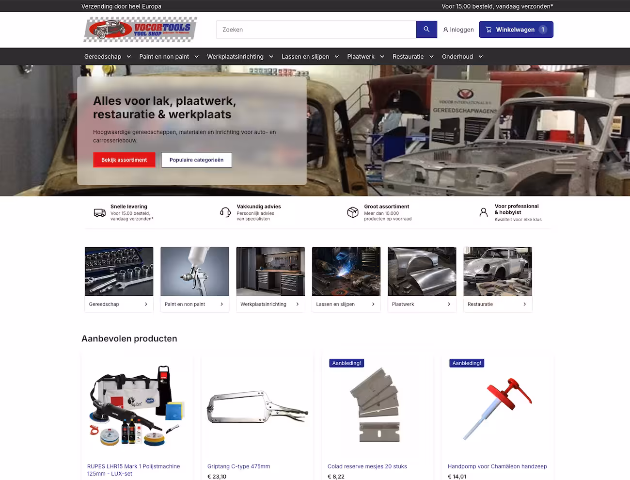 Vocor Tools B.V. – Een vernieuwde webshop, van uitstraling tot techniek